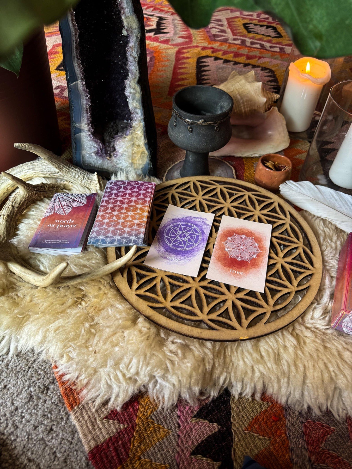 Words As Prayer oracle deck detail