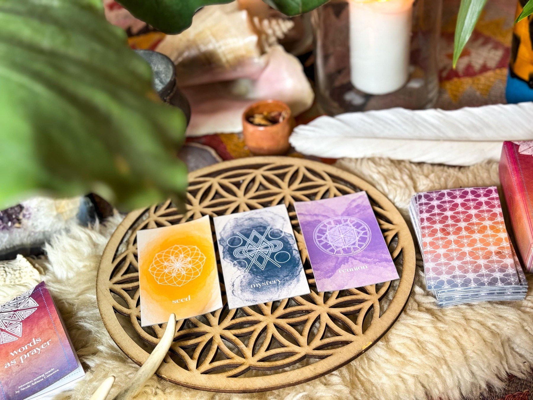 Words As Prayer oracle deck detail